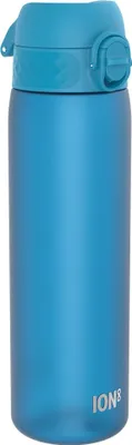 Produktbild von ion8 Trinkflasche, 500 ml, Auslaufsicher, Einhandffnung, Sichere Verriegelung, Splmaschinenfest, BPA-frei, Tragegriff, Klappdeckel, Leicht zu Reinigen, Klimaneutral, Blau