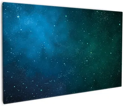 Produktbild von Wallario Premium Leinwandbild Sternenhimmel - Milchstraße und Sterne bei Nacht in Größe 60 x 90 cm