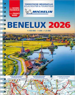 Obrázok produktu pre Cestný atlas Michelin Benelux so špirálovou väzbou