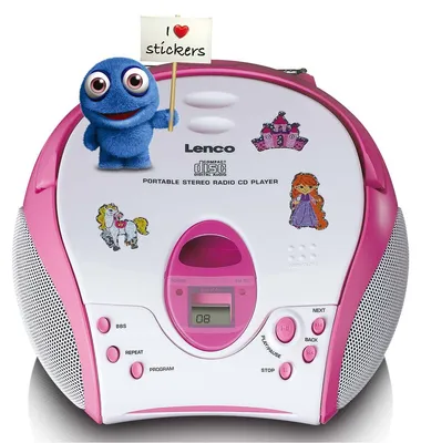 Produktbild von Lenco SCD-24PK kids - Tragbares FM-Radio mit CD-Player - Kopfhöreranschluß - Pink