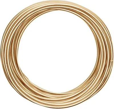 Produktbild von Vaessen Creative | Aludraht 4mm 10m Light gold