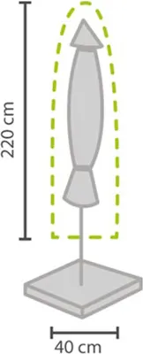Produktbild von Pokrowiec ochronny na parasol do Ø 400 cm - OCP04