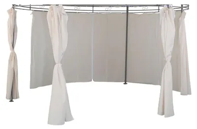 Produktbild von 6er-Set Seitenteile für Pavillon Ø 3,5m rund Farbe wählbar Polyester