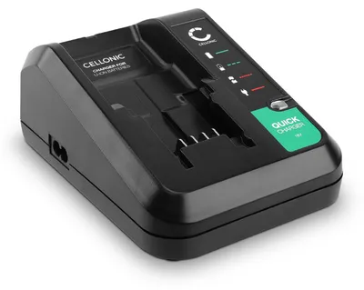 Produktbild von CELLONIC Akkuschrauber Ladegerät 18V für Li-Ion Lithium Ion Akkus kompatibel mit Black und Decker - Schnellladegerät 2.5A für BDCAC202B Akkus