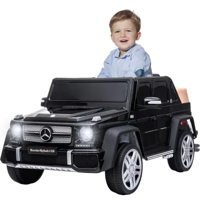 Image de Oryxearth voiture électrique pour enfants, dès 3 ans, avec télécommande 2,4 GHz, USB/MP3/Bluetooth, 2 phares, siège en cuir, klaxon, pour enfants de 3