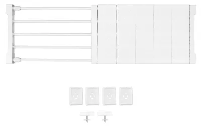 Produktbild von Spannungsregal, verstellbarer Schrankteiler, 24 cm Breite, Aufbewahrungsregal für Schrank, Kleiderschrank, 50–80 cm