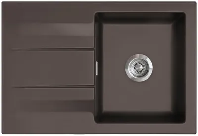 Produktbild von Systemceram KeraDomo Spüle GENEA 75 in SIENA mit Handbetätigung / Einbauspüle