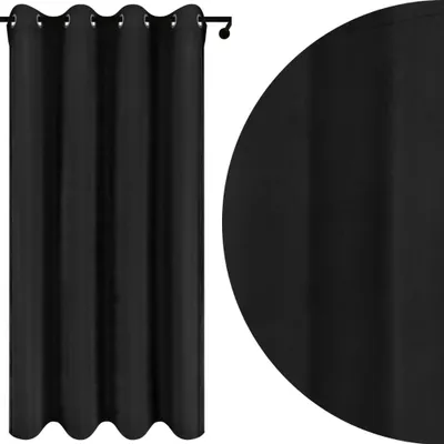 Zdjęcie produktu dla Voppi Gotowa polska zasłona welurowa 140x160 cm gruby welur zasłona na przelotkach kółkach