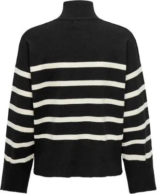 Produktbild von ONLY ONLVALLEY LS HIGHNECK ZIP CARDIGAN Black/BORN S
