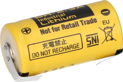 Zdjęcie produktu dla Bateria litowa Panasonic BR-2/3A 3V 1200mAh BR 2/3A U-solder tag
