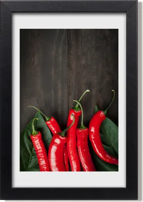 Produktbild von Bild 20x30 MDF-Rahmen, Wandkunst Chilischoten