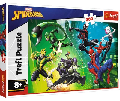 Zdjęcie produktu dla Puzzle 300 W pajęczej sieci Spiderman 23036
