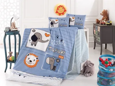 Produktbild von Baby Bettwäsche Wendebettwäsche Safari 100 x 135 cm