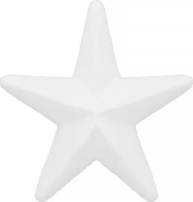 Obrázek produktu pro Polystyrenová hvězda - 12 cm, bílá SPRINGOS CA0235