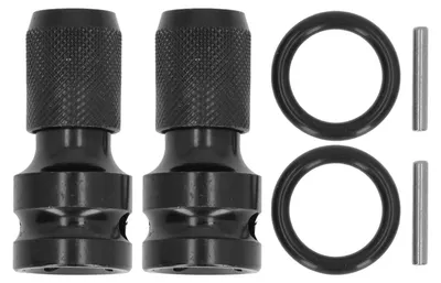 Produktbild von 2 Sets Steckschlüssel-Adapter-Konverter 1/2 Zoll Vierkant auf 1/4 Zoll Sechskant Schnellspanner für Bohrschrauber