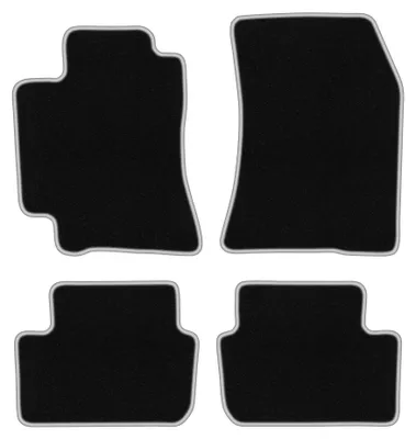 Immagine prodotto di Tappetini in moquette per Lexus IS I 1998-2005 (berlina) – set 4 pezzi, nero/argento, su misura – Wielganizator CARLUX