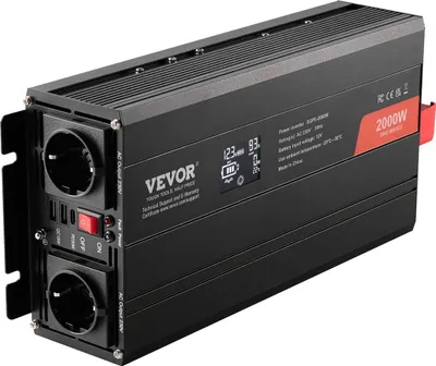 Produktbild von Reiner Sinus-Wechselrichter 2000 W, DC 12 V zu AC 230 V, LCD-Fernbedienung,