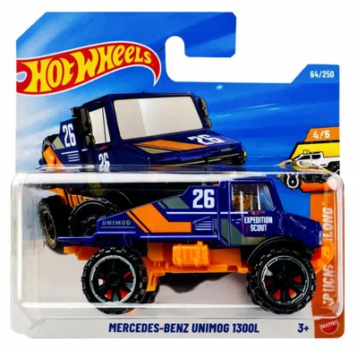 Zdjęcie produktu dla Hot Wheels 1:64 MERCEDES-BENZ UNIMOG 1300L - JJJ32
