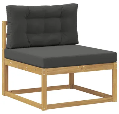 Image de Canapé d'extérieur moyen vidaXL en polyester blanc