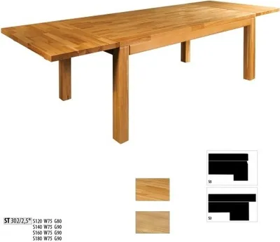 Produktbild von Tisch Echtes Holz Eiche Massivholz Esstische Vollmassiv 140x90cm Tische Echtholz
