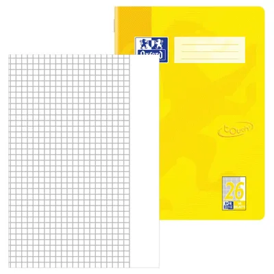 Produktbild von Oxford Schulheft "Touch" DIN A4 Lineatur 26 sonnengelb 16 Blatt