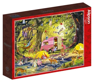 Produktbild von Alipson Puzzle Puzzle Camping des Fées Waldfreunde 1000 Teile