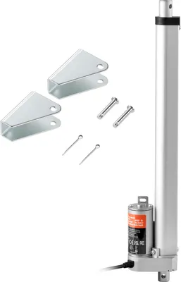 Immagine prodotto di SucceBuy 12 V Attuatore lineare da 12 pollici, attuatore ad alta velocità da 0,55 pollici/s, 220 lbs/1000 N con staffa di montaggio, protezione IP54