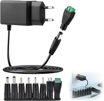 Produktbild von 6V 1A Gleichstromnetzteil - 6V 1000mA Netzteil, Stromadapter, AC 100-240V zu DC