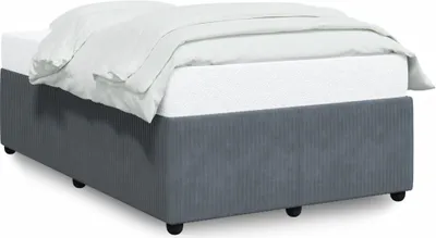 Immagine prodotto di vidaXL Struttura letto senza materasso grigio scuro 120x190 cm in velluto