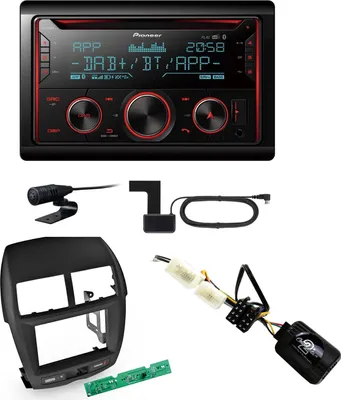 Produktbild von Pioneer FH-S820DAB USB Digitalradio MP3 Einbauset für Mitsubishi ASX bis 2014