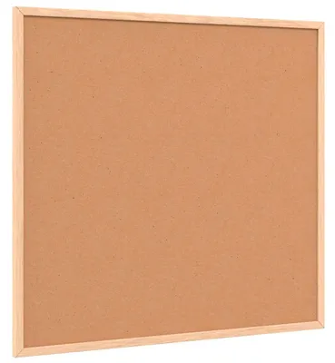 Imagen del producto de Tablero de corcho con marco de madera de pino macizo 60x55 cm