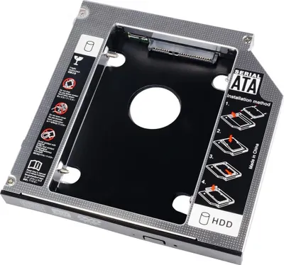 Immagine prodotto di Akyga AK-CA-56 Telaio per HDD da 2,5" al posto del DVD Slim 13mm