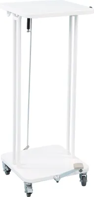 Produktbild von Abfallsackständer mit Deckel und Fußpedal | 60 Liter, HxBxT 88x37x44cm | Weiß