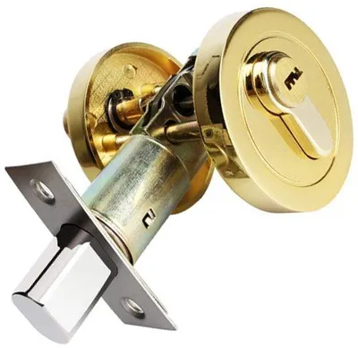 Productafbeelding van Doorschuifslot - Zinkcoating - Cilinderslot - Nachtslot - Duurzaam - Geschikt voor deurdiktes van 35-45 mm