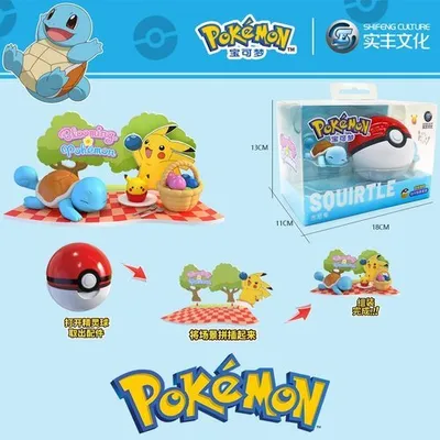 Produktbild von Pokémon 3D Szene Figur Schiggy