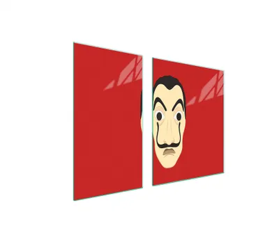 Immagine prodotto di Piastre copri fornelli 2 pezzi 90x52 Vetroceramica copri piano cottura vetro tagliere cofano rosso