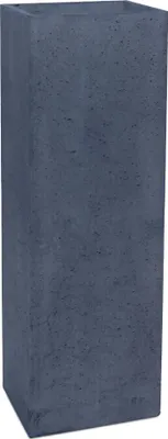 Zdjęcie produktu dla Donica Betonowa Zewnętrzna Na Dwór Z Otworami Zadora TOWER L 31x25x93 grafitowy