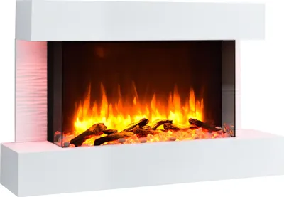 Image de Cheminée électrique BALDERIA Aidan, cheminée électrique murale, 2000 W - Blanc