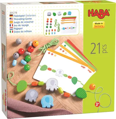 Produktbild von Haba Fädelspiel - Elefanten