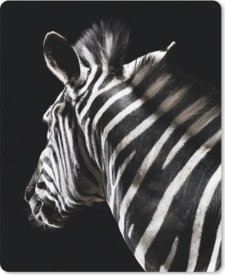 Produktbild von MuchoWow® Mauspad Mousepad Zebra - Tier - Schwarz - Porträt 19x23 cm - Mousepads - Maus Mat - Pad - Mausunterlage - Mauspads - Spielen