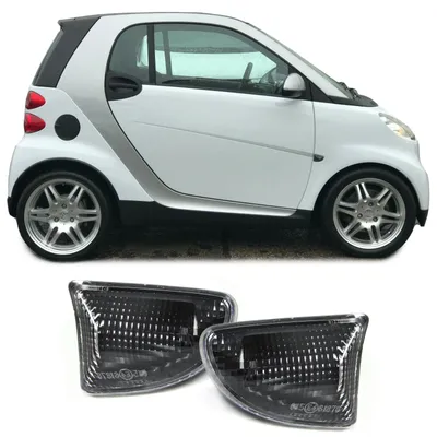 Produktbild von Seitenblinker schwarz smoke für Smart Fortwo Coupe Cabrio 451 ab 07