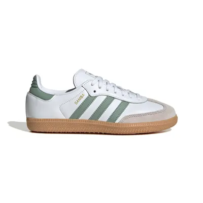 Produktbild von Adidas Samba OG J In White Green For Youth – 6.5 UK - 40 EU - 7 US / White Green
