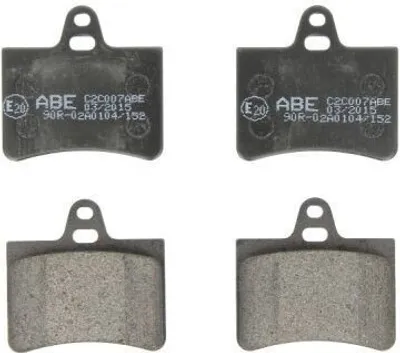 Produktbild von ABE Bremsbeläge Satz Hinten für CITROËN C5 II Break (RE) C2C007ABE