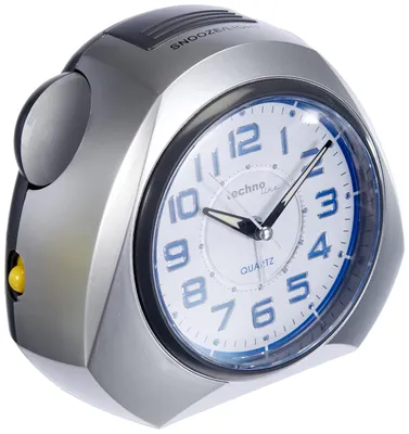 Quarzwecker XXL, extra groß, silber, 1 Stück