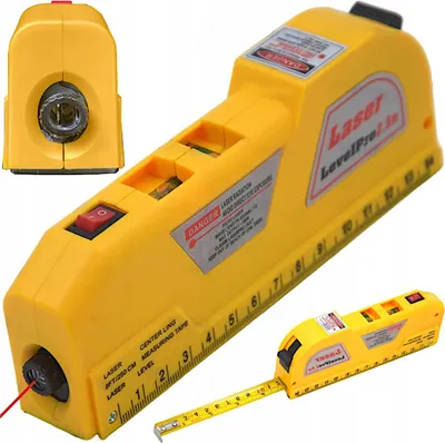 Zdjęcie produktu dla Poziomica laserowa z miarą 2 tryby 250 cm