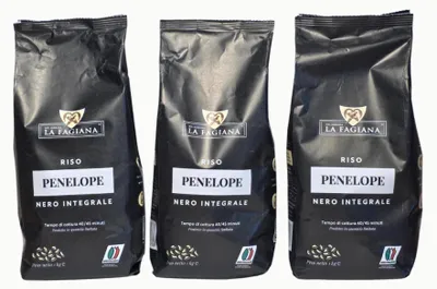Produktbild von La Fagiana - Riso Integrale Penelope Schwarzer Vollkornreis 3x1 kg - Glutenfrei aus Venetien