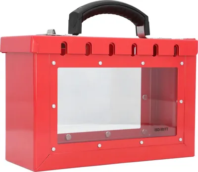 Obrázek produktu pro Lockout-Tagout-Box-Kit, Sicherheits-Gruppen-Vorh?ngeschlossbox, 9,2 X 5,9 Zoll, Lockout-Tagout-Gruppenschlossbox, 12 Schl?sser, Sicherheitsvorh?ngeschloss, Klare