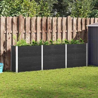 Produktbild von vidaXL Hochbeet Grau 300x50x91 cm WPC