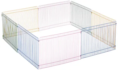 Productafbeelding van Nobby Hamsterrenkooi, kleurrijk, met 8 verblijven, 34 x 23 cm, 1 stuk (verpakking met 1 stuk)