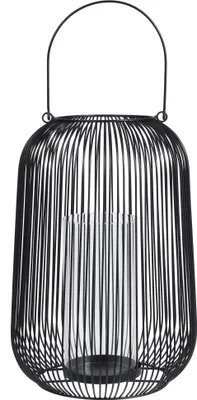 Obrázek produktu pro Drátěná lucerna Light 19x33cm, černá